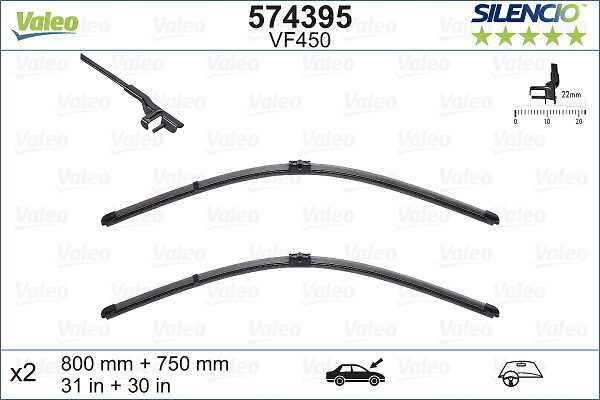 Щетка стеклоочистителя - 574395 VALEO